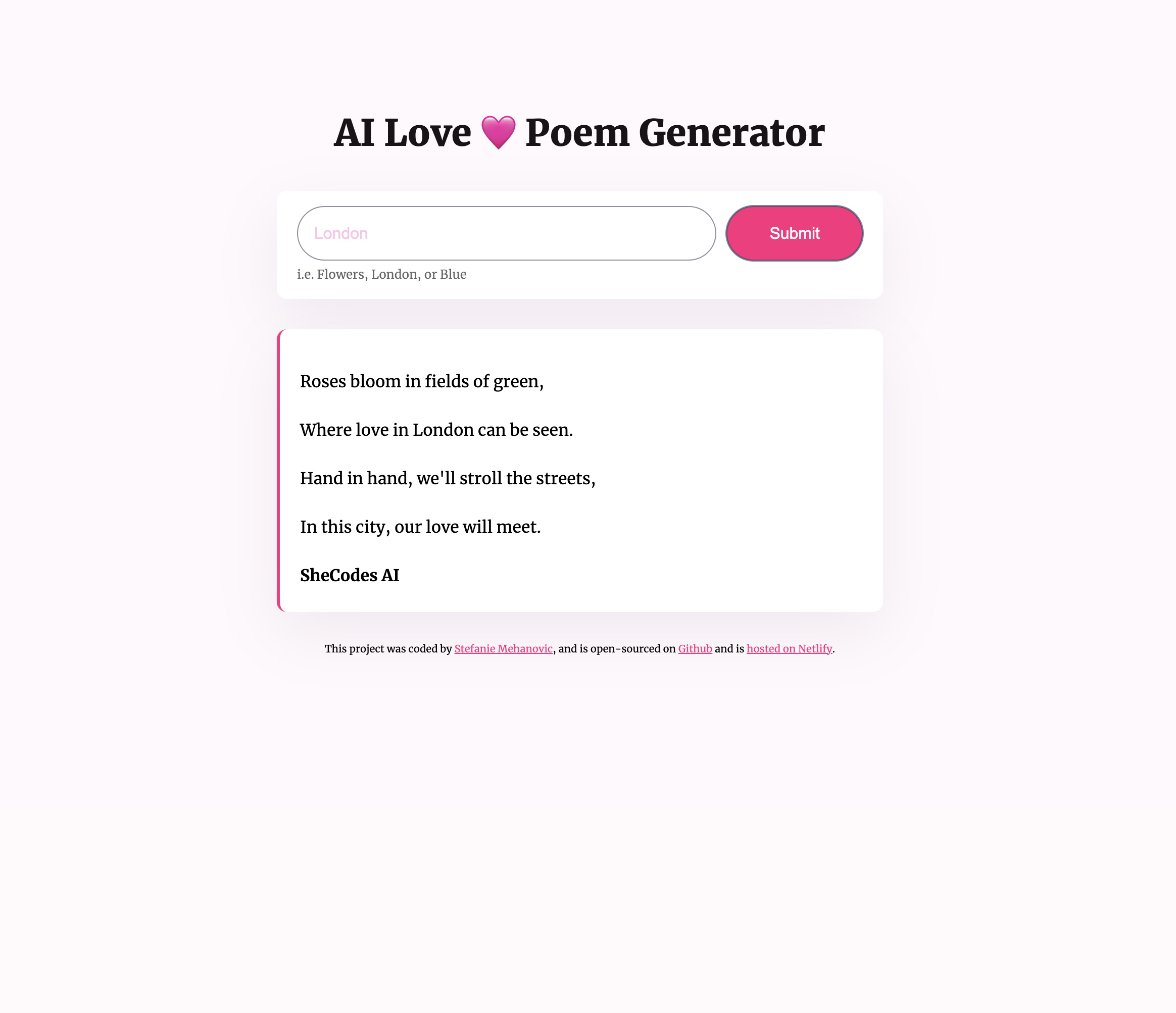 AI Poem Generator