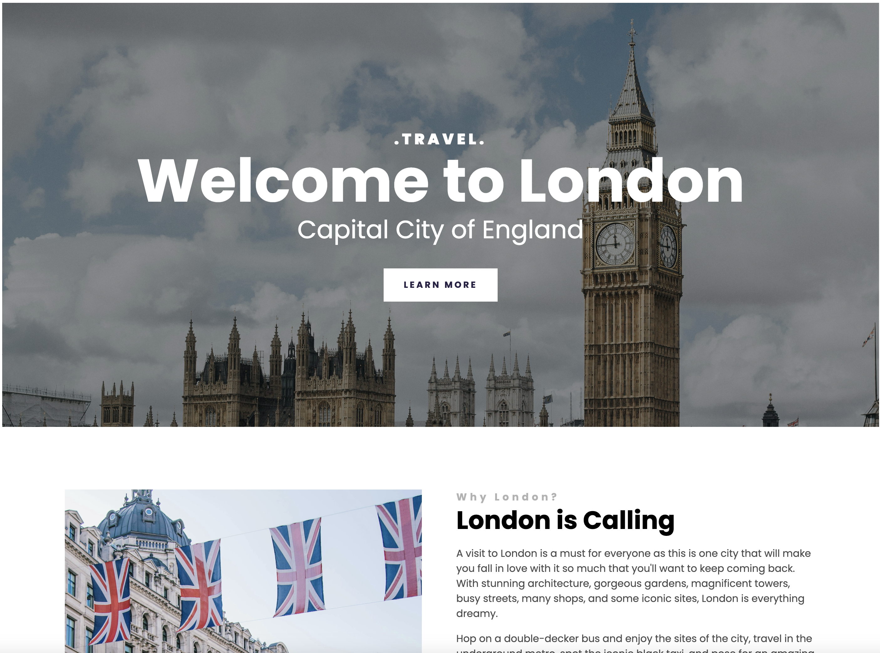 London Travel Page